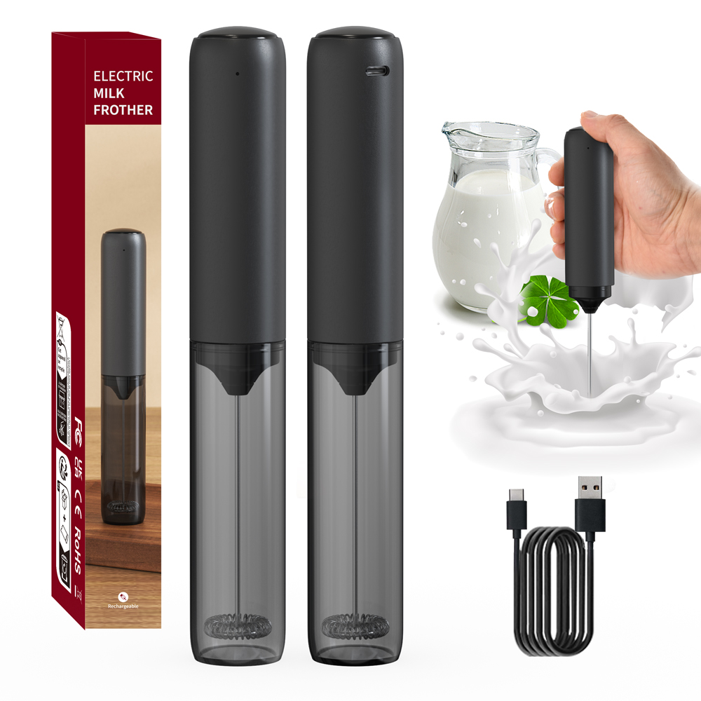 Kitchen Baking Appliances - キッチン強力なスターラーミルク泡立て器ハンドヘルドフォームメーカーラテ泡立て器ドリンクミキサーコーヒー電気充電式卵ビーター