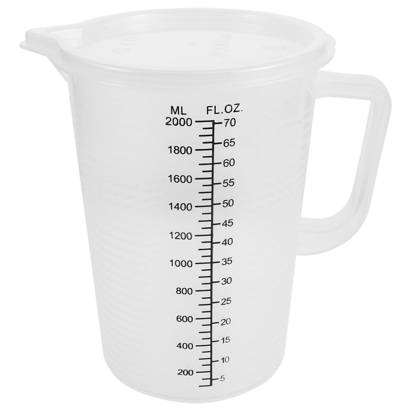 Kitchen Baking Containers - 2.0L 計量カップ両面目盛り付きベーキングペストリー器具透明容器家庭用混合透明調理器具キッチン用