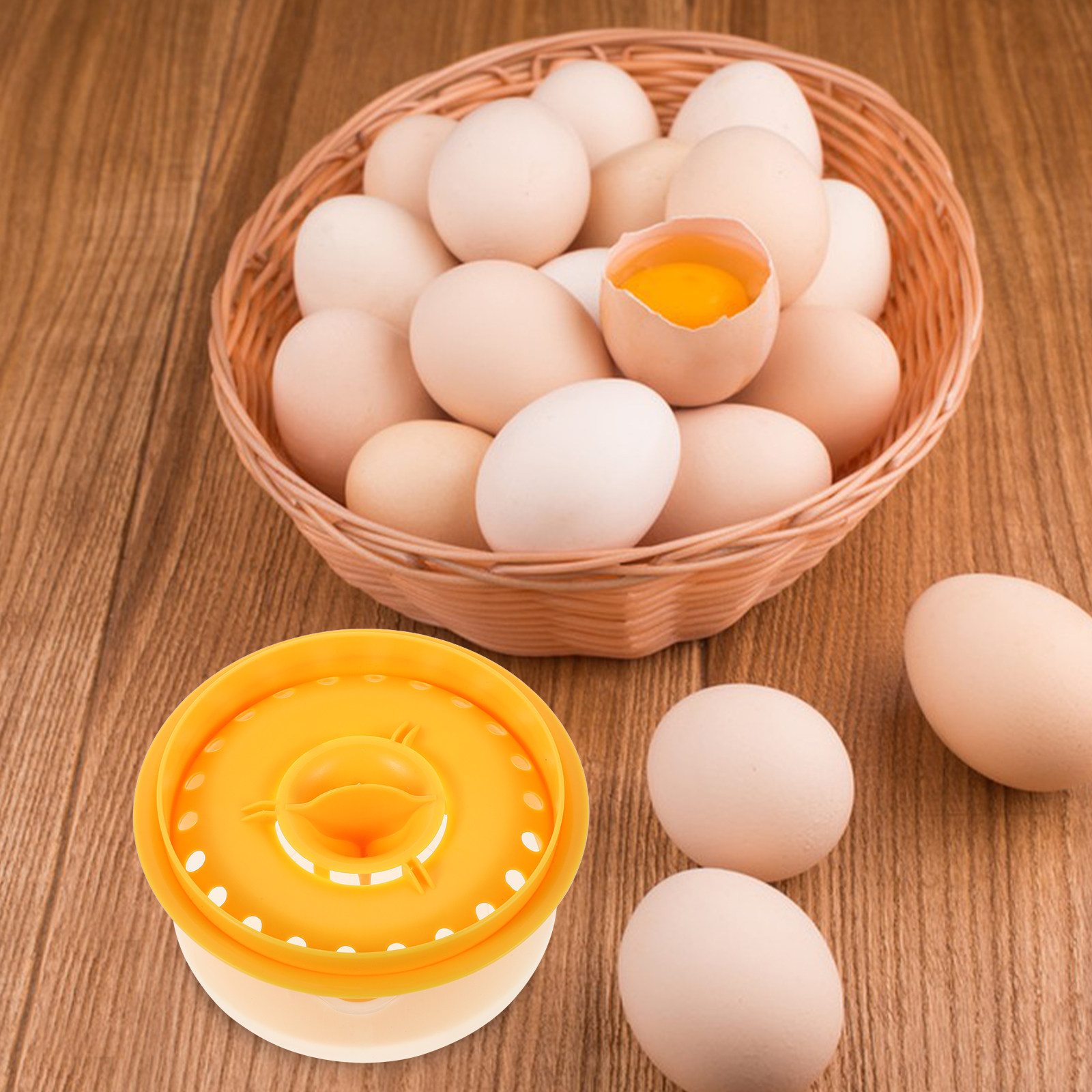 Kitchen Baking Mess - 卵白と卵黄の分離器 プラスチック製キッチン用品 ベーキング愛好家のための手軽で汚れの少ない分離ツール