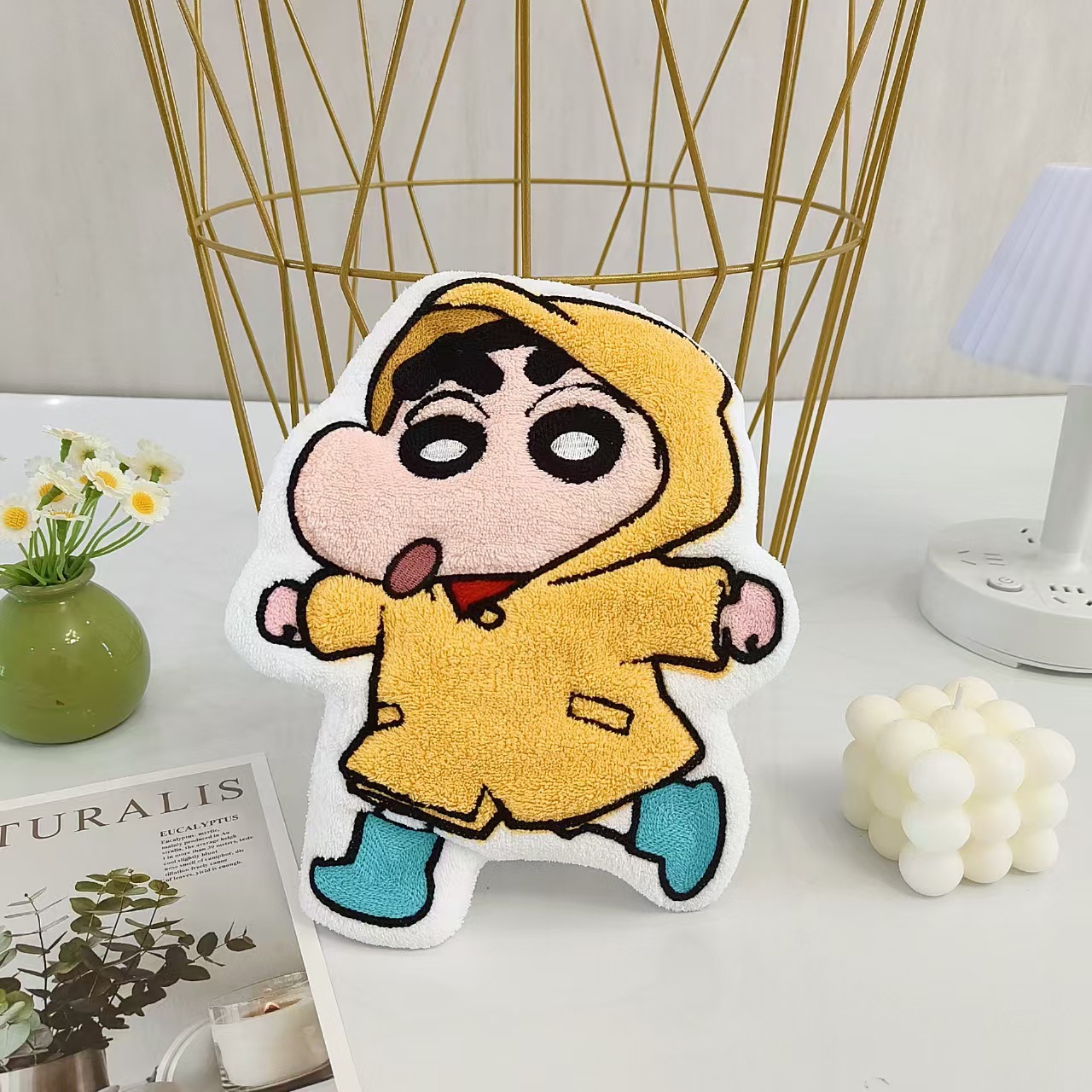 Kitchen Utensils - かわいいクレヨンしんちゃん漫画かわいいハンドタオル吸水性コーラルフリースキッチン速乾性シャワールーム用品