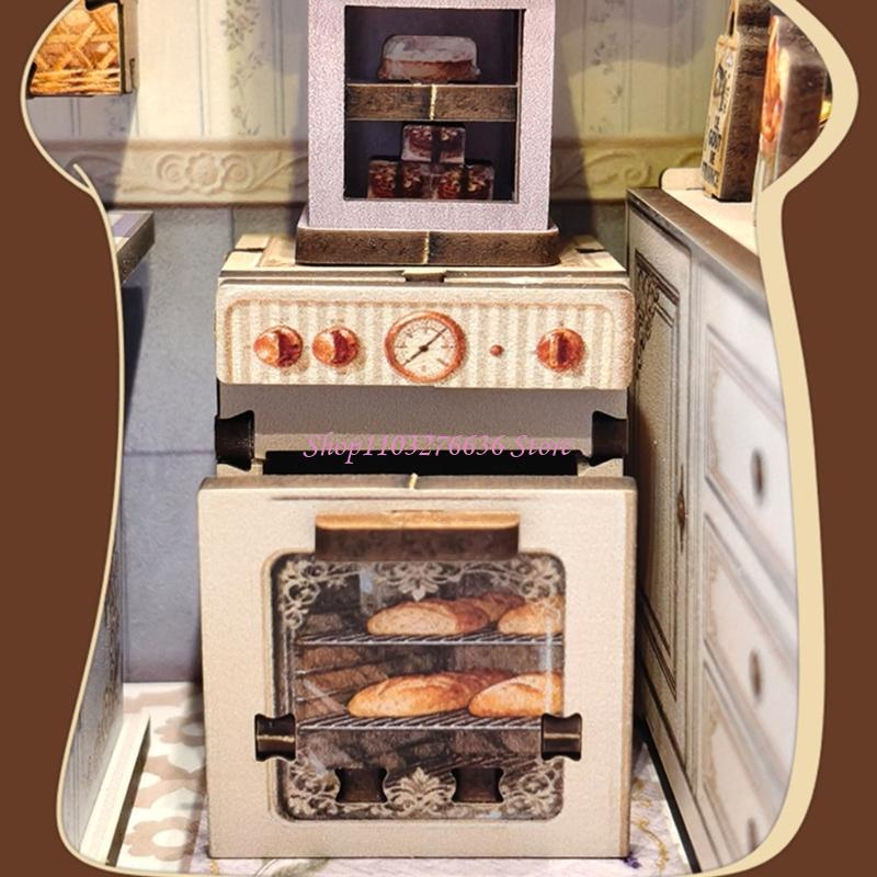 Kitchen Set Bakery - R6FD 家族の絆とスキル開発のためのインタラクティブなベーキングをテーマにしたパズルおもちゃ