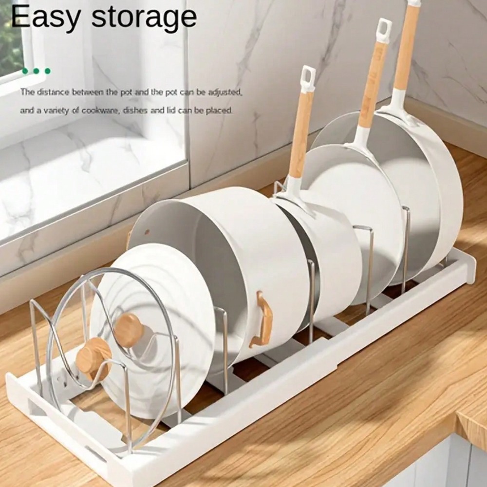 1pc 究極のキッチンオーガナイザー省スペース拡張可能な棚鍋 - Kitchen Utensils のレビューと価格