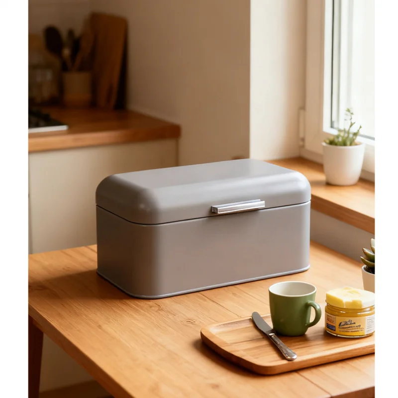 金属製ブレッドボックス、キッチンカウンター用乾物保存容器、パ - Kitchen Baking Counter のレビューと価格
