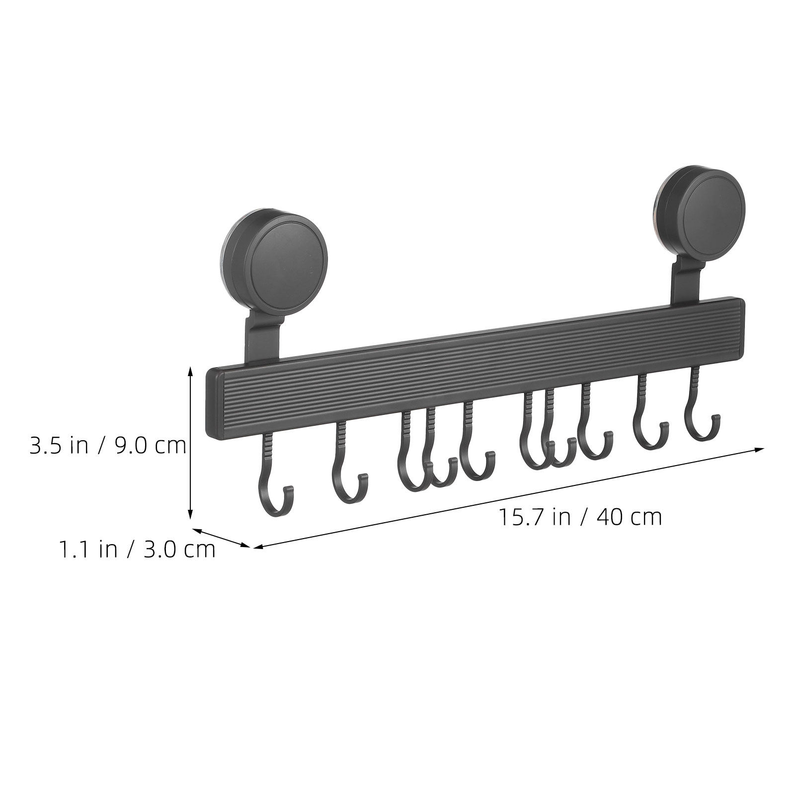 10個のフック付き壁掛け吸盤式キッチンラック、穴あけ不要、強 - Kitchen Utensils のレビューと価格