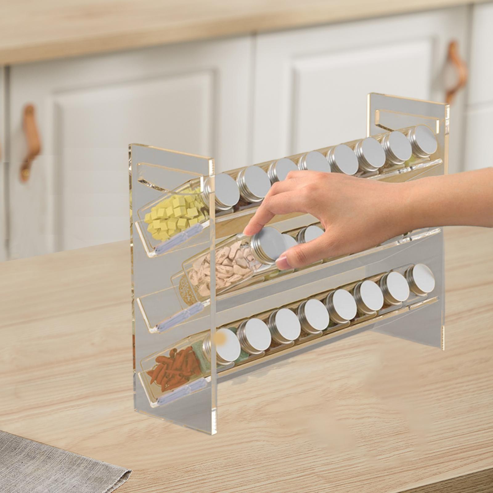 キッチンパントリー用アクリルスパイスラック、香水オーガナイザ - Kitchen Baking Pantry のレビューと価格