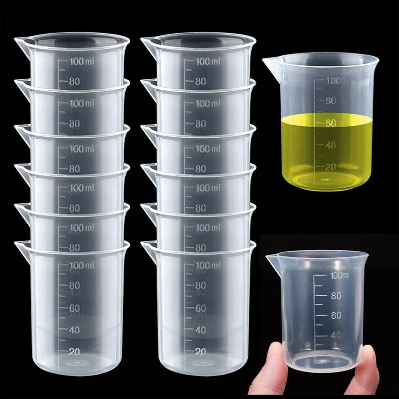100 ミリリットル計量カップ透明プラスチックスケールビーカ - Kitchen Baking Containers のレビューと価格