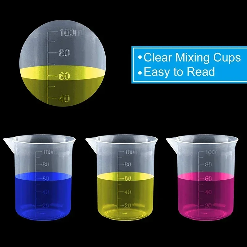 100 ミリリットル計量カップ透明プラスチックスケールビーカ - Kitchen Baking Containers のレビューと価格
