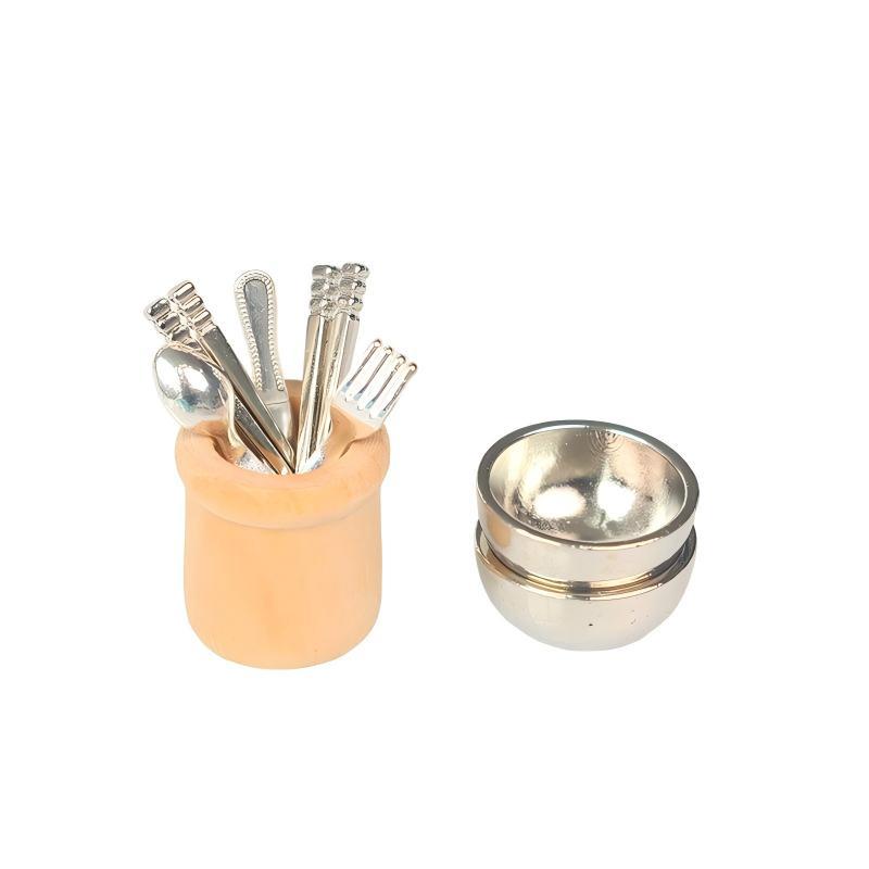 ミニチュアキッチン用品セット 1:12スケール ドールハウス - Kitchen Utensils のレビューと価格