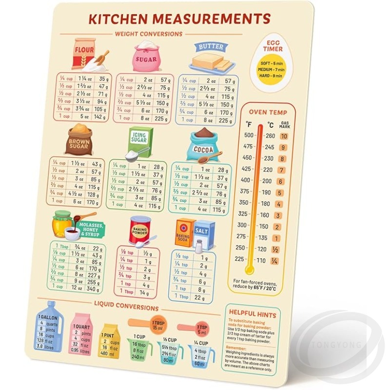 キッチン変換チャート マグネットメトリッククッキングチャート - Kitchen Baking Conversion Chart のレビューと価格