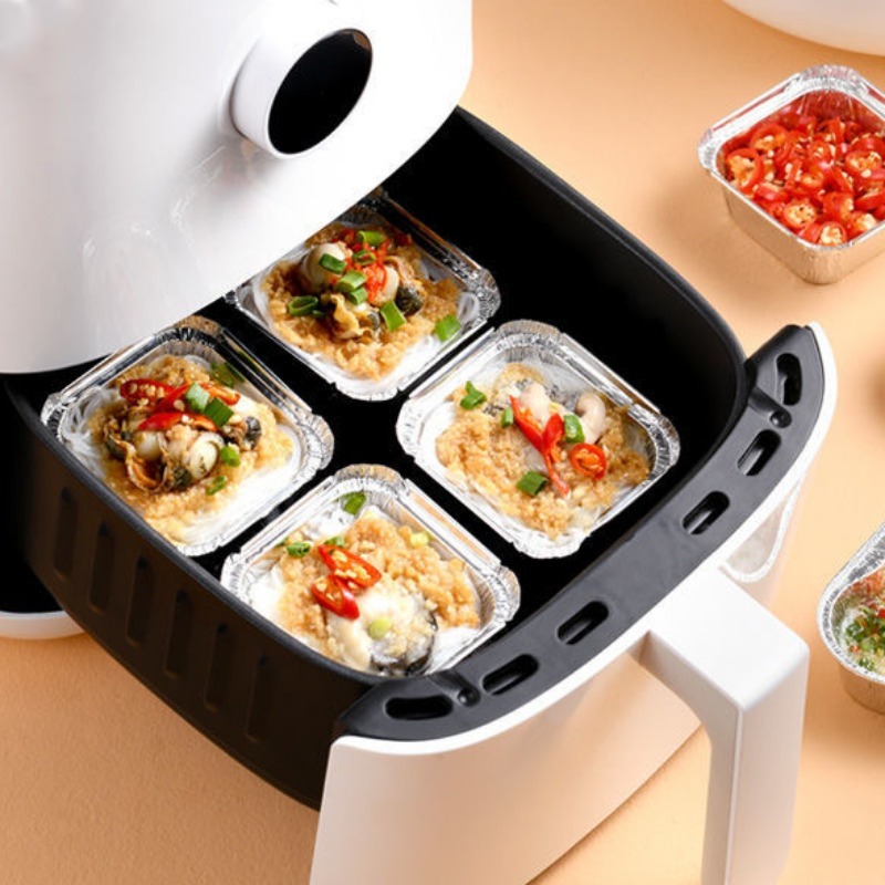 20/40個入り 使い捨てアルミホイルトレイ 食品保存容器  - Kitchen Baking Containers のレビューと価格