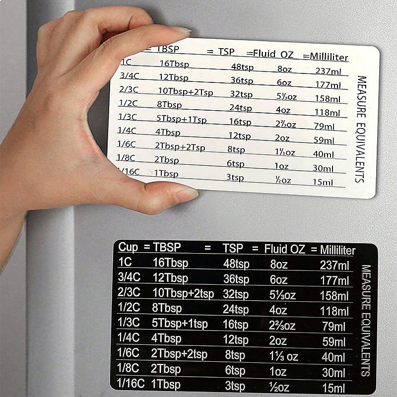 キッチンベーキング用磁気計量換算表冷蔵庫マグネットスプーンカ - Kitchen Baking Conversion Chart のレビューと価格