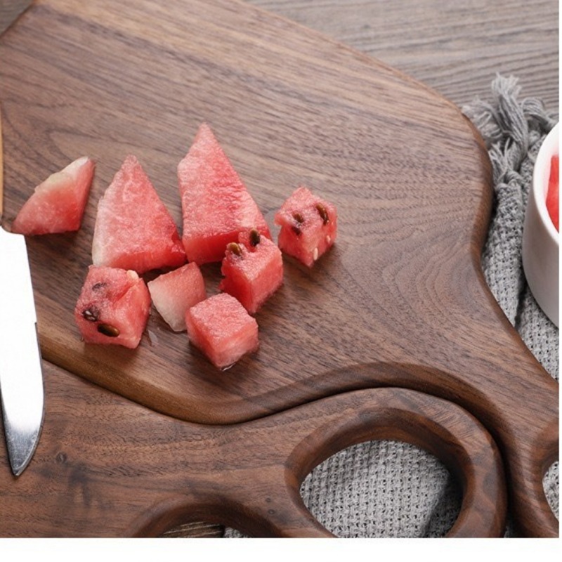 ブラックウォールナット固体まな板木製トレイピザボードまな板キ - Kitchen Utensils のレビューと価格