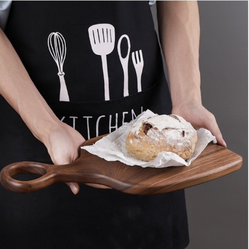 ブラックウォールナット固体まな板木製トレイピザボードまな板キ - Kitchen Utensils のレビューと価格