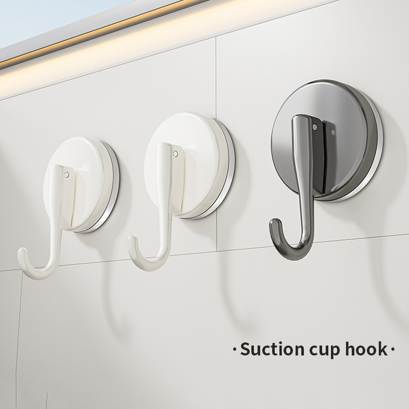 吸盤フックパンチフリー多機能吊り下げキー衣類フック浴室ローブ - Kitchen Utensils のレビューと価格
