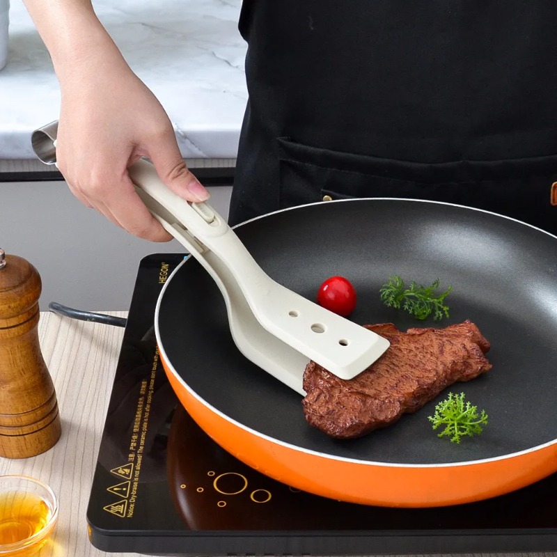 多機能2in1シリコンクランプスパチュラ、オムレツスパチュラ - Kitchen Baking Appliances のレビューと価格