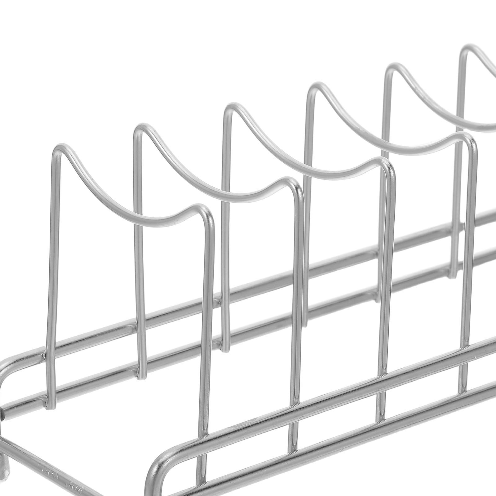 ステンレス製9段鍋蓋オーガナイザーラック キッチン鍋蓋ホルダ - Kitchen Cabinet Baking Organizer のレビューと価格