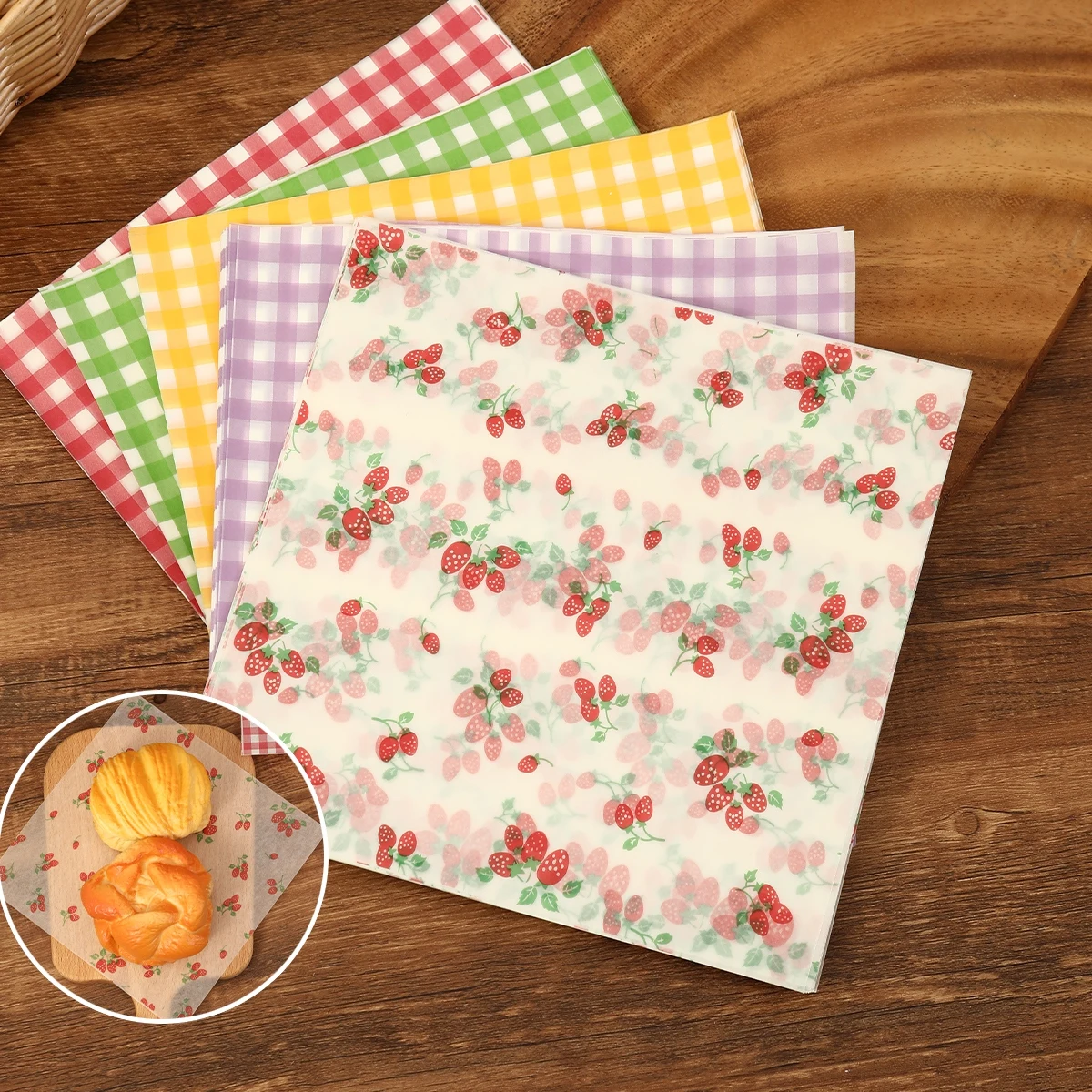 50 個の耐油包装紙パンサンドイッチバーガーフライ、食品グレ - Kitchen Paper For Baking のレビューと価格