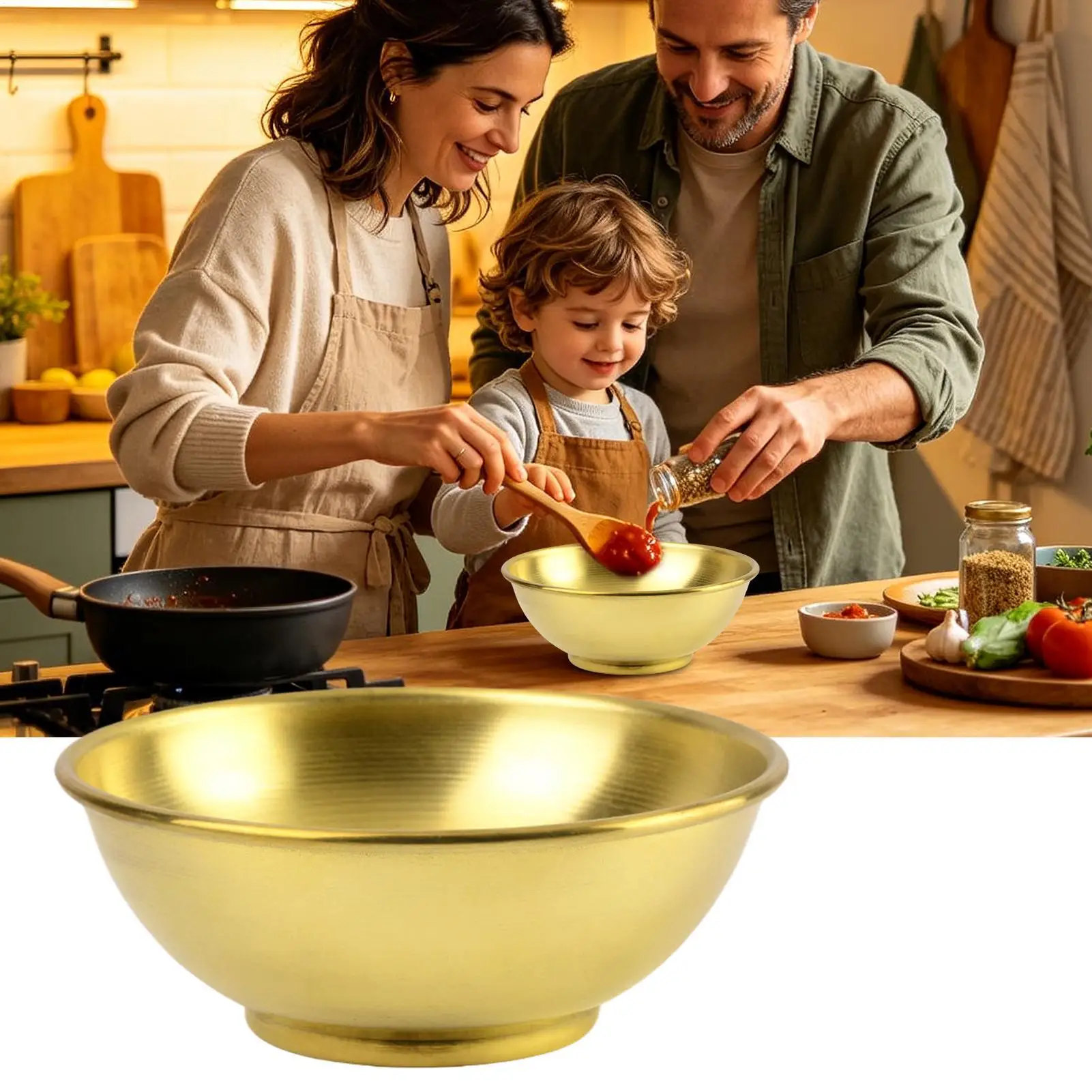 銅製ボウル 大型保存容器 サラダ用銅皿 ホームベーキング サ - Kitchen Baking Containers のレビューと価格