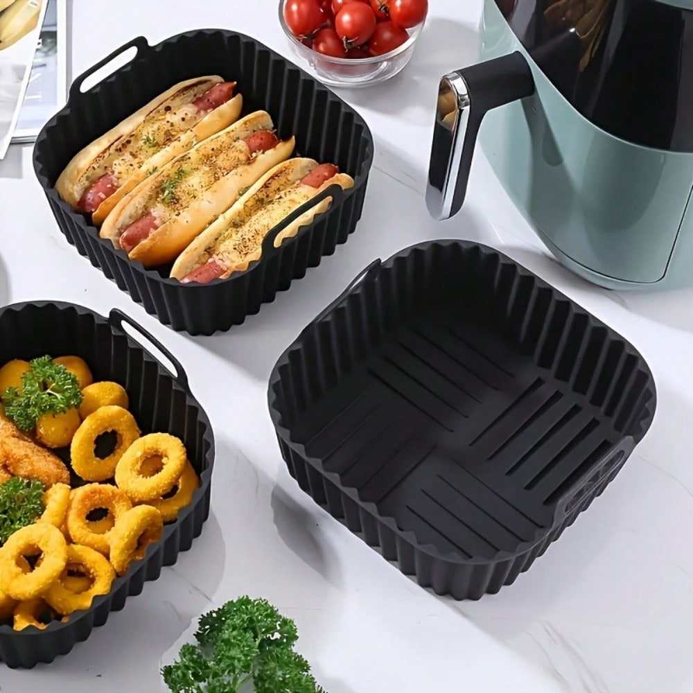 1個入り再利用可能なシリコン製エアフライヤーライナー、エアフ - Kitchen Paper For Baking のレビューと価格