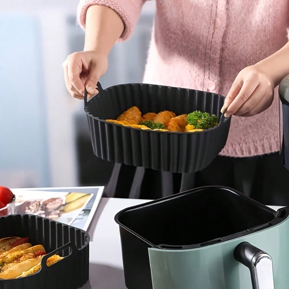 1個入り再利用可能なシリコン製エアフライヤーライナー、エアフ - Kitchen Paper For Baking のレビューと価格