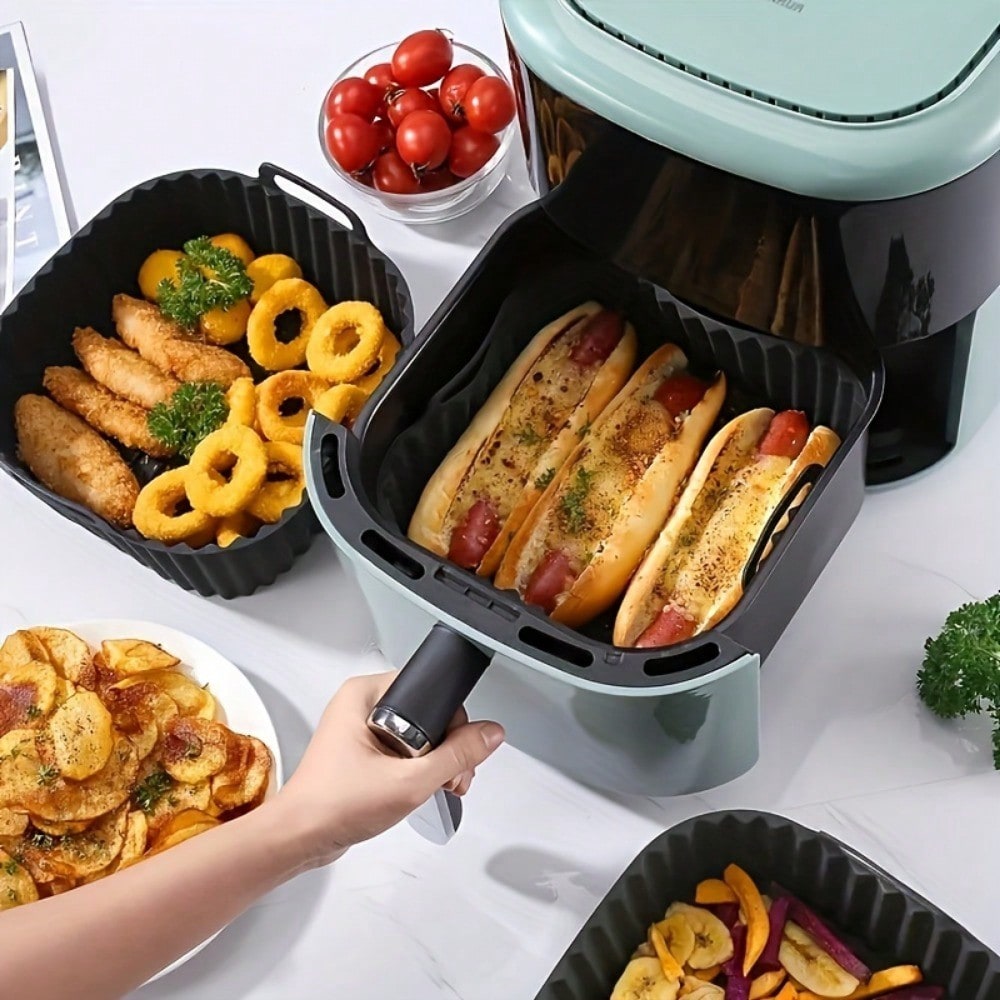 1個入り再利用可能なシリコン製エアフライヤーライナー、エアフ - Kitchen Paper For Baking のレビューと価格