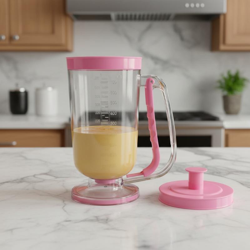 900ml携帯式バッターディスペンサー、パンケーキ・ワッフル - Kitchen Baking Mess のレビューと価格