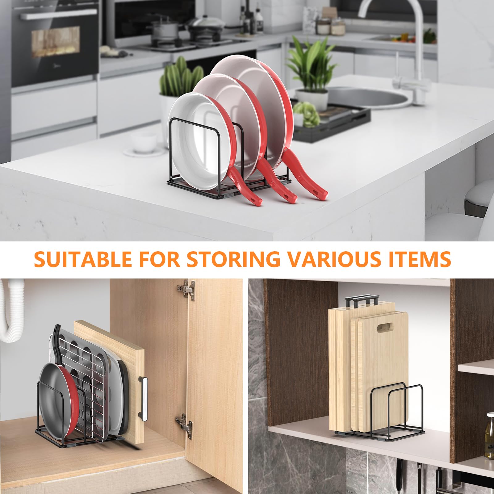 パンオーガナイザー キッチンキャビネットオーガナイザー スチ - Kitchen Cabinet Baking Organizer のレビューと価格