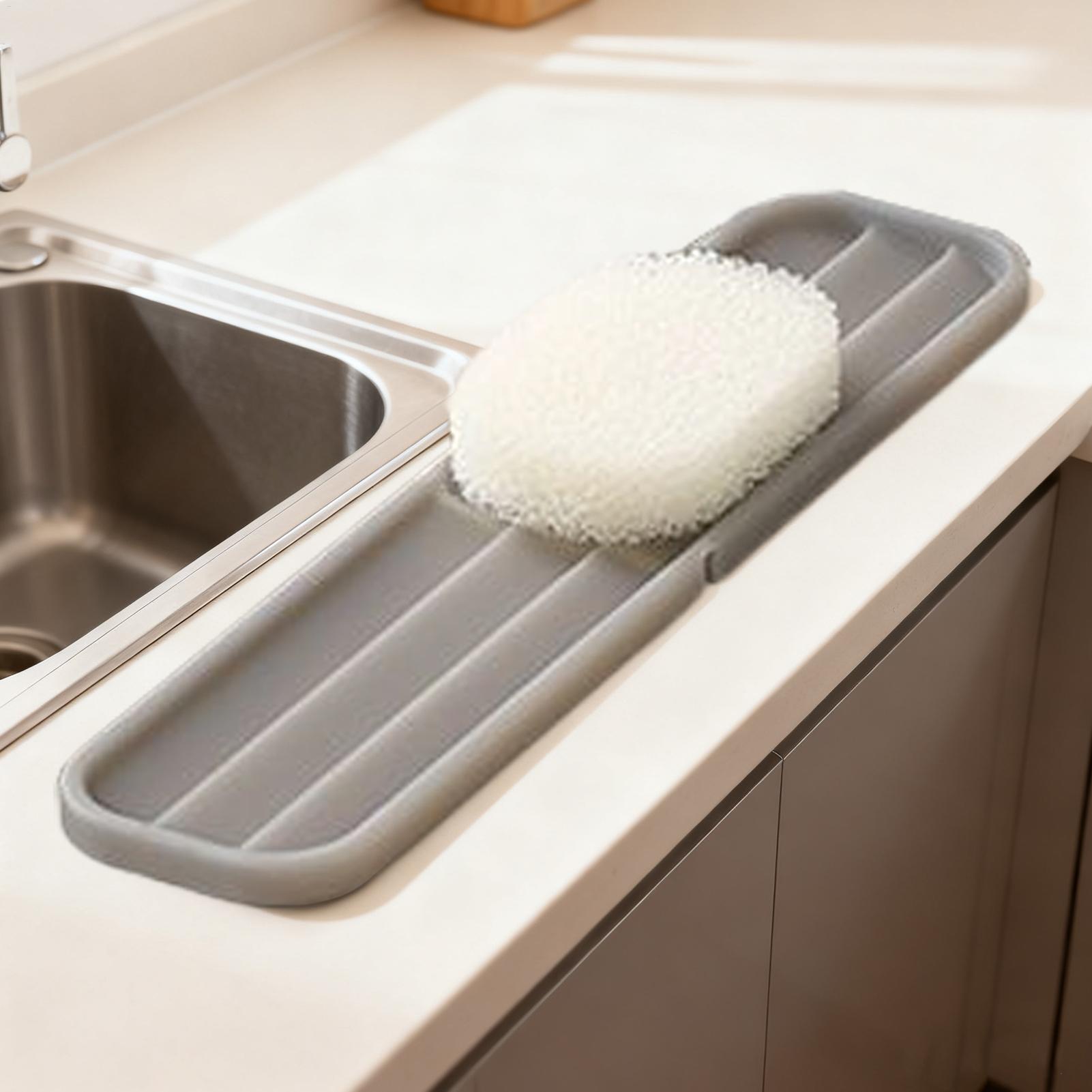 食器乾燥マット 滑り止めパッド 17.7 X 3 インチ シ - Kitchen Baking Counter のレビューと価格