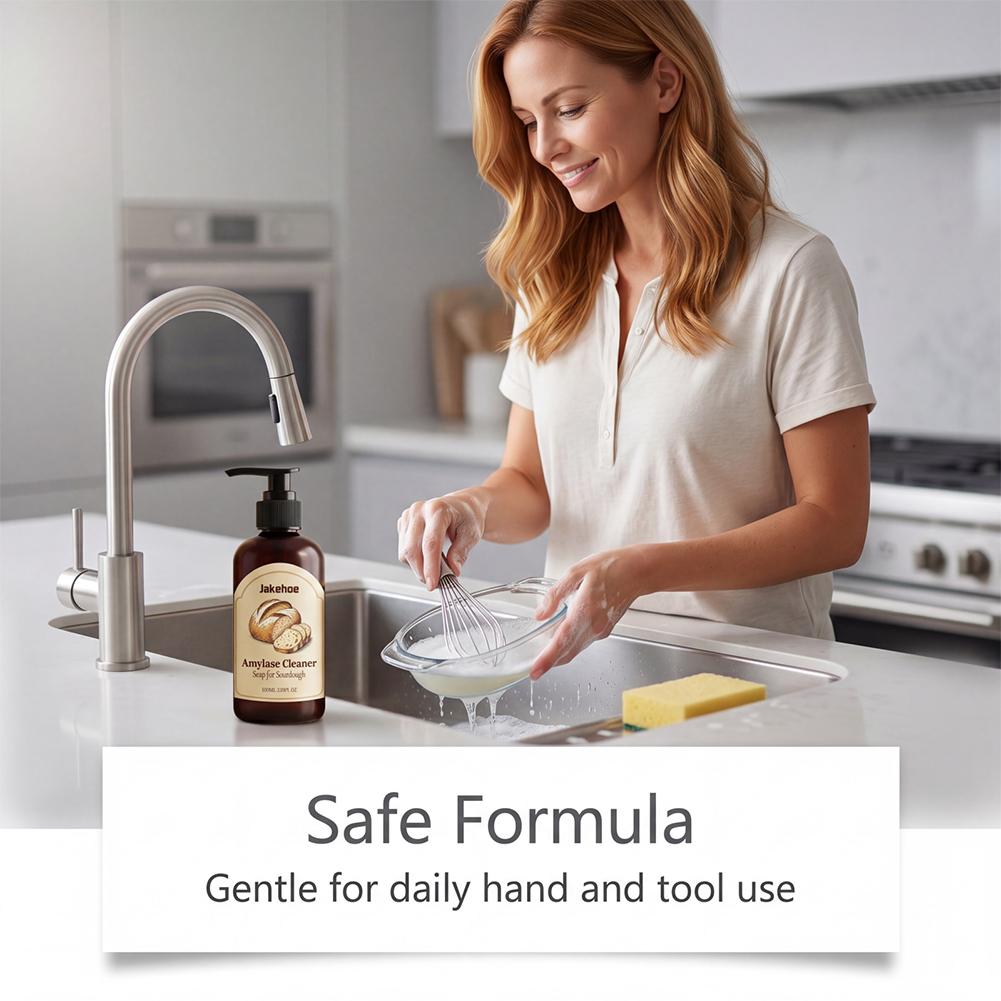 酵母パン用洗浄石鹸、ボウル、鍋、調理器具用、酵素配合、固着汚 - Kitchen Baking Mess のレビューと価格