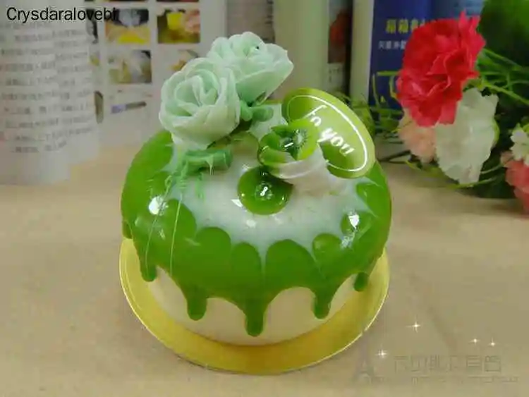 6 ピース/セットシミュレーションローズケーキ PU 小さな - Kitchen Set Bakery のレビューと価格