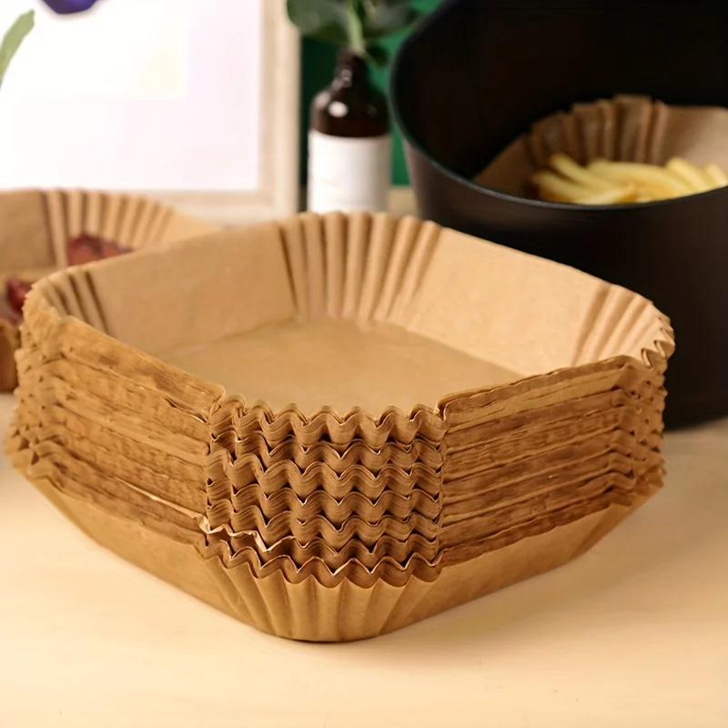 30/50 パックエアフライヤー紙正方形シリコン紙ベーキング - Kitchen Paper For Baking のレビューと価格