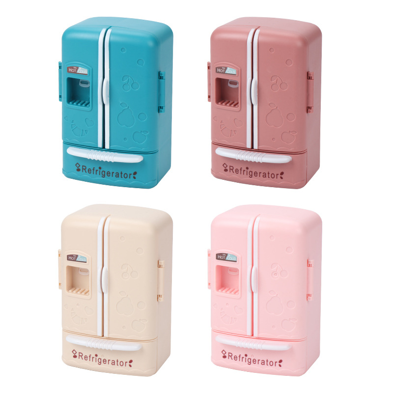 かわいいシミュレーションマイクロフィルム家具両開き冷蔵庫 1 - Kitchen Baking Cabinet のレビューと価格
