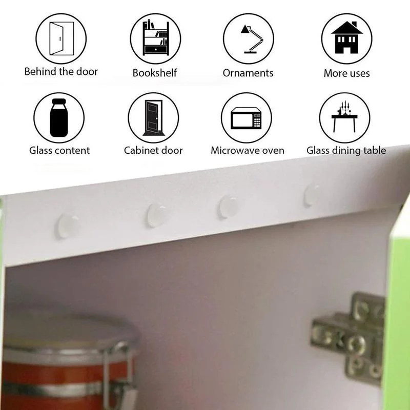 シリコンドアストッパー壁保護クッションパッドゴムキッチンキャ - Kitchen Baking Cabinet のレビューと価格
