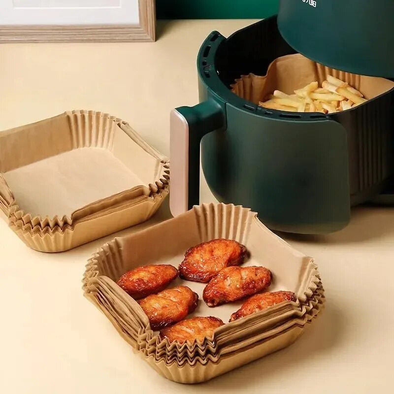 50枚入りエアフライヤー用使い捨て紙 ノンスティック エアフ - Kitchen Paper For Baking のレビューと価格