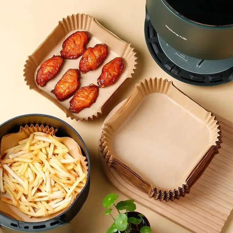 50枚入りエアフライヤー用使い捨て紙 ノンスティック エアフ - Kitchen Paper For Baking のレビューと価格