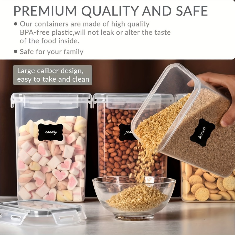 6個入り気密食品保存容器 キッチンパントリー収納容器 砂糖、 - Kitchen Baking Pantry のレビューと価格