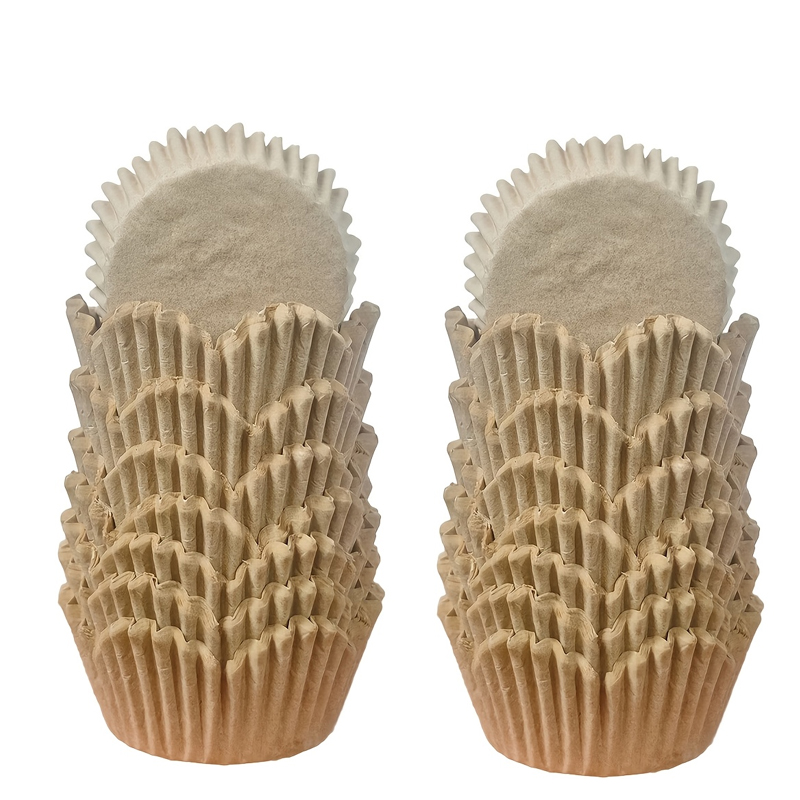150個入りナチュラルカラーの花型カップ、耐油性ベーキングカ - Kitchen Paper For Baking のレビューと価格