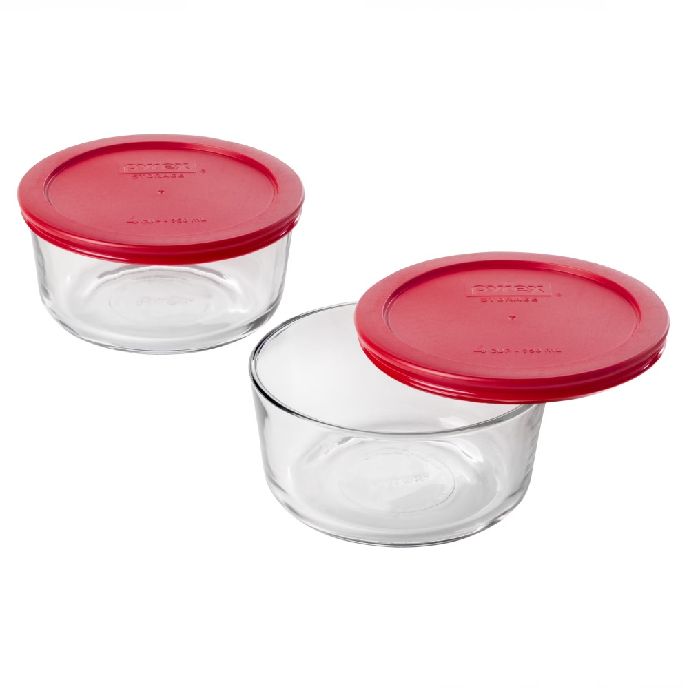 ガラス製食品保存容器2個セット（蓋付き）、オーブン対応ベーキ - Kitchen Baking Pantry のレビューと価格